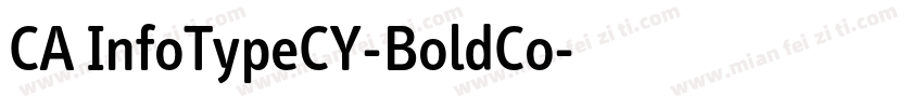 CA InfoTypeCY-BoldCo字体转换